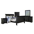 Louis Phillipe 5-pc. Bedroom Set - Black