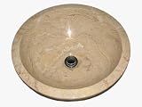 Desert Gold marble bathroom sink Above counter or Drop-In self rimming