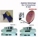 P 162 dig. Satanlage 2 TN, 85 Alu rot, 2 x M 45