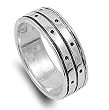 Sterling Silver Plain Rings - Sizes: 6-12