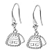 Rhodium On 925 Sterling Silver CZ Chinese Forture Bail Dangle Earring Connector Earwire Hook