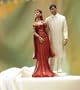 Traditional Indian Bride and Groom Cake Top