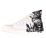 Converse Men's All Star Chuck Taylor Skulls Hi Casual Shoe Black, White