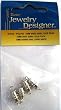 10mm Brass Barrel Clasp, Silver