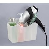 Hair Care Center Dryer Holder Organizer Frosty White