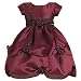 LITO Boutique Kids HOLIDAY Special Occasion BURGUNDY Dress Christmas Girls 12M-7