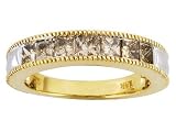 10KT 1.00CTW CHAMPAGNE DIAMOND BAND