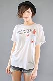 417zphcCVSL. SL160  Wildfox The Shot Through the Heart Oversized Crew Tee,T shirts for Women