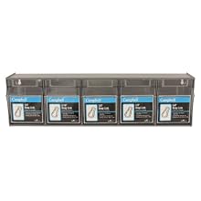 Campbell B0720008 92 Piece Spring Snap Link Tilt Bin Display Assortment, 24" Width, 6-1/2" Height, 5-1/4" Depth