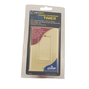 Leviton 6652-1I 500W 500VA 1 6HP-120V, 120 Volt AC 60Hz, Decora, Rotary Dial Variable... by 