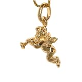 Les Trésors de Nadège - Pendentif Ange Trompette - Plaqué Or 750/000
