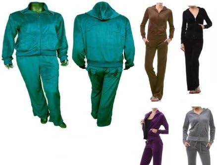 VKN Fashions 2 Piece Velour set Hoodie winter Track Suit Women/Girls XL XXL XXXL