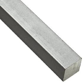Precision Brand 1/8" Square Keystock, Zinc Plated, 12" Length (Pack of 10)