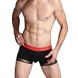 Middle Rise Breath Bamboo Fiber Boxer Brief, Health Underwear, Black - CUA