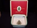 Spode Christmas Tree Square Rim Dish, Small