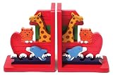 Enlarge toy image: Lanka Kade Childrens Wooden Bookends Noahs Ark -  preschool activity for young kids