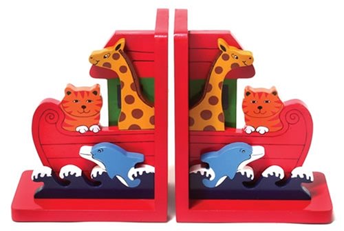 Childrens Toyshop  Toys : Lanka Kade Children's Wooden Bookends Noah's Ark