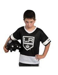 From Amazon.com. Click for details:
 NHL Los Angeles Kings Youth Team Uniform Set NHL Los Angeles Kings Youth Team Uniform Set