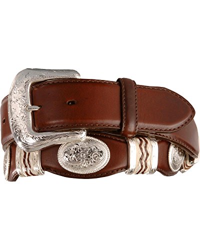 Tony Lama Men's Scalloped Leather Belt