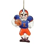 Illinois Fighting Illini NCAA Acrylic Football Player Ornament (3.5)