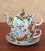 Royal Garden Teapot Cup Set - Butterfly Love - Blue