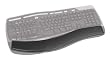 3M Gel Wrist Rest for Ergonomic Split-Design Keyboards, Black Leatherette, Antimicrobial Product Protection (WR314LE)