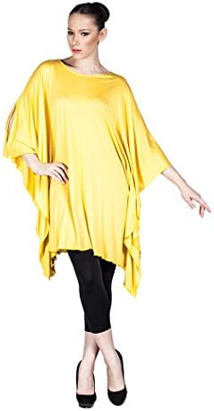 LuckyBEBE Women's Plus Sexy Slit Arm Drape Tunic Top Shirt, Moda Di Lorenza by HK