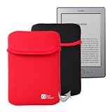 Produkt-Bild: DURAGADGET`s 6" wendbare Schutzh&uuml;lle (rot / schwarz) f&uuml;r Amazon Kindle 4 und TOUCH, Wi-Fi, 6" E Ink Display, "Neueste Generation 2011"