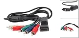 PLAYSTATION 2&3 PS2 PS3 AV COMPONENT VIDEO CABLE HDTV