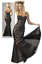 FAUX LEATHER LONG DRESS