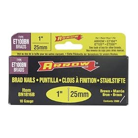 Arrow Fastener #BN1816B 2000PK 1 Brown Brad Nail by ARROW FASTENER