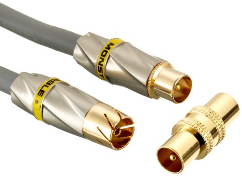 Monster 132564 Coaxial 350PCX PAL Antenna Cable - Antennenkabel (4 Meter) mit vergoldeten  Preisvergleich
