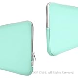 TopCase Zipper Sleeve Bag Cover Case for All Macbook Pro 15-inch 15" (A1286 and A1398) + TopCase Logo Mouse Pad (Hot Blue / Turquoise)