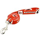 NCAA Georgia Bulldogs Red 6' Leash (Small)