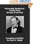Memorable Quotations: Pulitzer Prize Winners of the Past