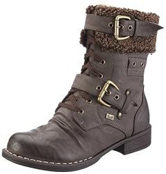 Rieker 95124, Damen Combat Boots, Braun (schoko/kastanie 25), EU 39