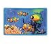 Blue Lagoon TROPICAL FISH bathroom RUG mat non skid
