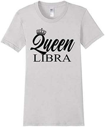 Women's Zodiac Queen Libra Shirt /  Libra Queen T-Shirt Medium Silver
