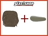 00 01 02 Chevy Sub/Tahoe Grey Leather Seat Cover bottom & arm rest LH