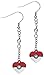 Pokemon Pokeball Heart Shape Stainless Steel Dangle Earrings