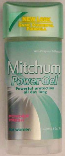 Lady Mitchum for Women Power Gel, Anti-perspirant & Deodorant, Powder Fresh 3.4 Oz (96 G) Pack of 6