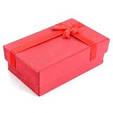 Earring Gift Box Deep Red