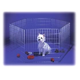 HEXAGON PLAY PEN (SIX 25" X 25") For Dogs, Cats, Small Pets