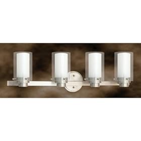 Manhattan - 4 Light Bathroom Lighting Vanity Fixture - Brushed Nickel - B1943 by Livex Lighting