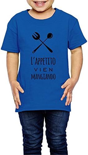 L'appetito Vien Mangiando Funny Short Sleeve Shirts Boys'