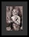 Madonna (Singing, B&W) Music White Wood-Mounted Poster Print - 11" X 17"
