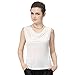 Forever Angel Women's 100% Pure Silk Knitted Casual Tank Top