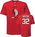 Bill Walton Red Majestic Throwback Player Name and Number Portland Trail Blazers T-Shirt