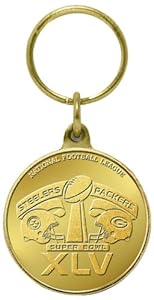 NFL Super Bowl XLV Flip Coin Keychain