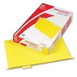 ESSELTE PENDAFLEX CORP. / Recycled colored hanging file folders, legal, 1/5 cut tabs, yellow, 25/box / ESS81626 / Sold as 1 Box / Mfr Part # 81626 \*/ Recycled colored hanging file folders, legal, 1/5